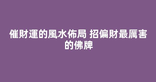 催財運的風水佈局 招偏財最厲害的佛牌